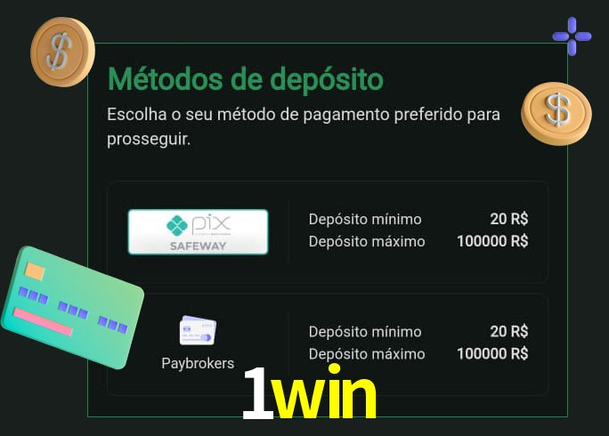 O cassino 1win oferece uma grande variedade de métodos de pagamento
